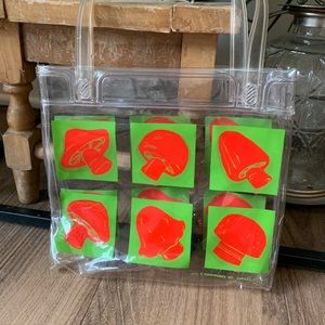 Mushroom Clear Purse 60s